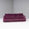 Eclipse 4-Sitzer Samt Sofa in Violett von Roche Bobois 2