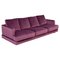 Eclipse 4 Seater Deep Purple Velvet Sofa by Roche Bobois 1