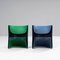 Nona Rota Blue and Green Chairs by Ron Arad for Cappellini, Set of 2 3