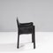 Cab Black Leather Carver Dining Chairs by Mario Bellini for Cassina, Set of 4 7