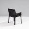 Cab Black Leather Carver Dining Chairs by Mario Bellini for Cassina, Set of 4, Image 8