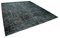 Black Overdyed Large Area Rug, Image 2