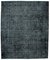 Black Overdyed Large Area Rug, Image 1