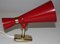 Red Lacquered Italian Wall Lamp from Stilnovo, 1950s 2