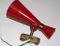Red Lacquered Italian Wall Lamp from Stilnovo, 1950s 4