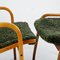 Scandinavian Teak and Green Sheepskin Lamino Chair by Yngve Ekstrom for Swedese, Set of 2 9