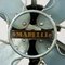 Ventilador de mesa industrial Art Déco vintage de Marelli, Italia, Imagen 7