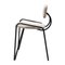 Italienische Stühle aus schwarz lackiertem Eisen & grauem Samt, 1970er, 4er Set 3