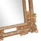 Neoklassizistischer barocker handgeschnitzter Holzspiegel mit Rahmen aus Goldfolie, 1970er 5