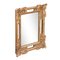 Neoclassical Baroque Gold Foil Hand Carved Wooden Mirror, 1970s 2