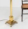 Antique Corinthian Brass Column Floor Standing Lamp 6