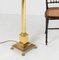 Antique Corinthian Brass Column Floor Standing Lamp, Image 6