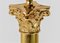 Antique Corinthian Brass Column Floor Standing Lamp, Image 7