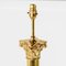 Antique Corinthian Brass Column Floor Standing Lamp 5