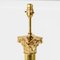 Antique Corinthian Brass Column Floor Standing Lamp, Image 5