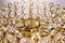 Lámpara de araña alemana burbuja de cristal y latón dorado de Gaetano Sciolari para Palwa, años 60, Imagen 6
