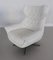 Italian Swivel Armchairs in White Leather, 1980s, Set of 2, Image 16