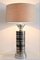 Italian Ceramic Table Lamp in Platinum Glaze by Aldo Londi, 1970s 12