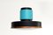Modernist Pendant Lamp in Teal Glass, Image 2