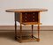 Early 20th Century Swedish Birch and Mahogany Drop-Leaf Pembroke Drawer Table, Image 12