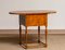 Early 20th Century Swedish Birch and Mahogany Drop-Leaf Pembroke Drawer Table, Image 13