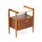 Comodino in teak con mensola in formica, anni '50, Immagine 5