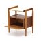 Teak Bedside Table with Formica Shelf, 1950s 6