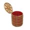 Panier Cylindrique en Rotin, 1950s 4