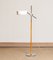 White and Leather Olympic Floor Lamp by Anders Pehrson for Atelje Lyktan, 1970s 1