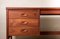 Danish Teak Double Sided Desk with 6 Drawers, 1960s 14