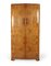 English Art Deco Gentleman’s Wardrobe in Burr Walnut 1