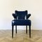 Fauteuil Mid-Century en Cuir Bleu, 1970s 3