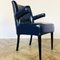 Mid-Century Blue Leather Lounge Chair, 1970s, Image 7