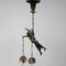 Early 20th Century Winged Woman Ceiling Lamp 1