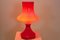 Lampada da tavolo in vetro opalino arancione di Stephan Tabery, anni '60, Immagine 7