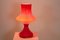 Orangefarbene Tischlampe aus Opalglas von Stephan Tabery, 1960er 9