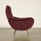 Foam and Brass Armchair, Italy, 1950s 3