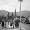 People on Old Bridge at Neckar to Heidelberg, Germany 1936, Imprimé 2021 1