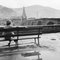 Woman Sitting at Neckar on Bench Heidelberg, Germany 1936, Printed 2021, Image 1