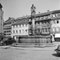 Fontaine Derrière l'Église Heiliggeist Heidelberg, Allemagne 1936, Imprimé 2021 1