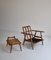Model GE-240 Lounge Chair & Ottoman in Oak and Teak by Hans J. Wegner for Getama, 1950s, Set of 2, Image 15