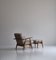 Model GE-240 Lounge Chair & Ottoman in Oak and Teak by Hans J. Wegner for Getama, 1950s, Set of 2, Image 8