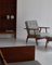 Model GE-240 Lounge Chair & Ottoman in Oak and Teak by Hans J. Wegner for Getama, 1950s, Set of 2 2