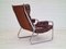 Danish Leather Lounge Chair, 1970s 12