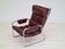 Danish Leather Lounge Chair, 1970s 3
