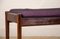 Small Danish Bench in Rio Rosewood and Fabric by Hugo Frandsen for Spottrup, 1960s 8