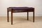 Small Danish Bench in Rio Rosewood and Fabric by Hugo Frandsen for Spottrup, 1960s 1