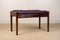 Small Danish Bench in Rio Rosewood and Fabric by Hugo Frandsen for Spottrup, 1960s, Image 1