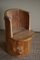 Mid-Century Brutalist Swedish Sculptural Stump Chair in Solid Pine 12