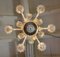 Lampadario a 6 luci in vetro di Murano soffiato, Italia, anni '30 o '40, Immagine 10